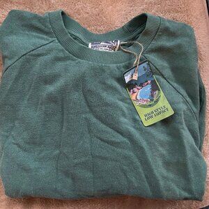 Jungmaven Alpine Raglan sweatshirt in Teal- Size M